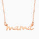 Mama Nameplate Necklace Sterling Silver or Gold